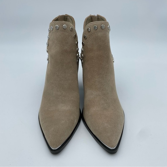 MARC FISHER Dayne Studded Booties Dark Natural Suede Size 8.5 M - Picture 17 of 17